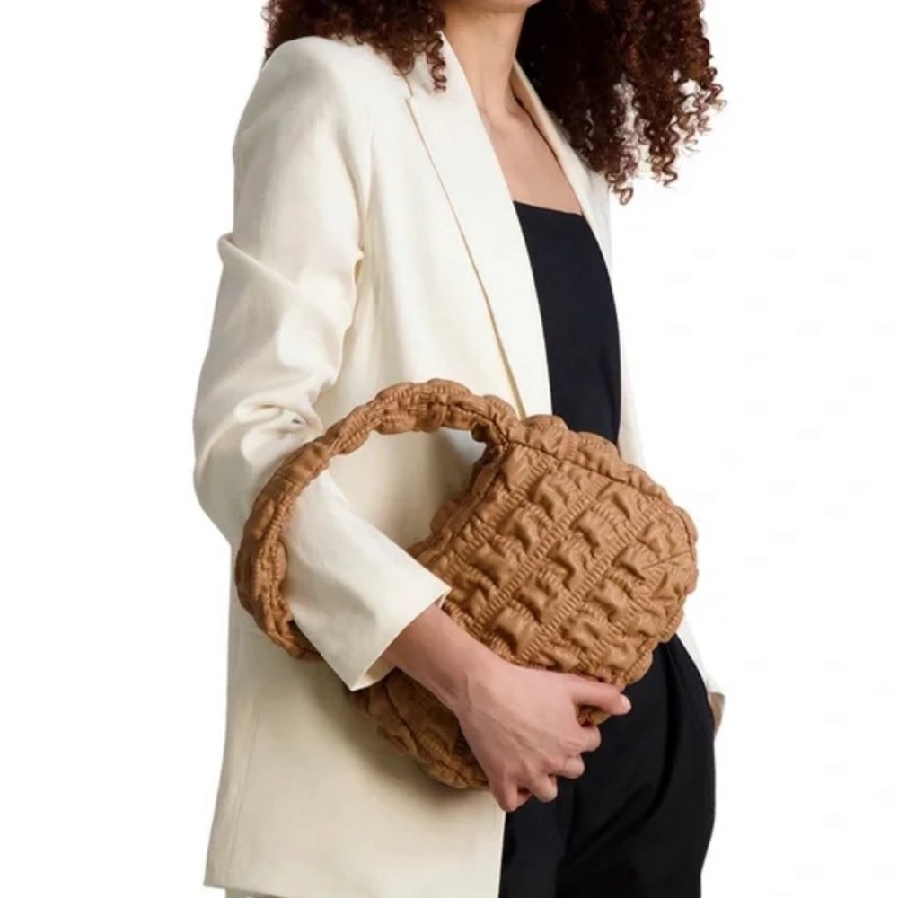 JASON WU Fay Bubbled Small Baguette Top Handle Handbag in Vegan Leather - Picture 1 of 9